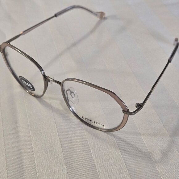 Gold metal Liberty London Women Eyeglasses Frames . LL 07 - Picture 4 of 7